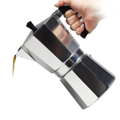 Coffee Maker Machine Aluminum Mocha Pot Octagonal Span | SAMAG