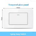 White Tempered Glass Italy USB Type C Smart Fast Charging Wall Socket Plugs Schuko Light Switch Panel Chile TV Sat Computer CAT6
