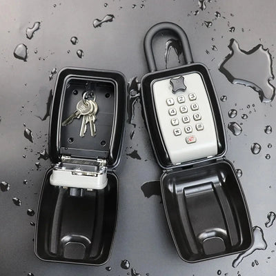 Portable Hook Car Wall - Mount Key Combination Box 12 Digits Code Waterproof Anti - theft Metal Storage For Home | SAMAG