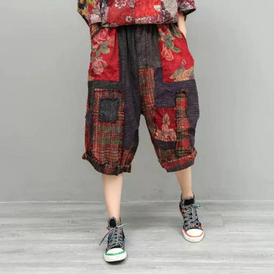 Chinese Style Women Summer Pant Northeast Floral | SAMAG
