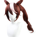 Anime Uma Musume Pretty Derby Tokai Teio Wig Brown ponytail cosplay wig Halloween party wig