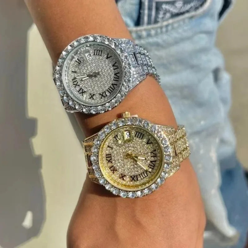 Women Fashion Shining Rhinestone Watch Brand Quartz Bracelet Watches Zircon Crystal Elegant Wristwatch Clock Friend Girls Gifts