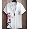 Hawaiian Men'S Shirt 3d Flower&Text Printing Beach Party | SAMAG
