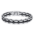 Vnox Stylish Strap Chain Bracelets for Men Gift Jewelry, 10.7MM Wide Stainless Steel Links Wristband - Visuel 9 | SAMAG