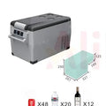 32L/42L Car Portable Electric Cooler Compressor Cooling with Digital Display Temp Control for Home, Outdoor, Camping and Travel