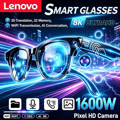 Lenovo Smart AI Glasses 800W HD 8K Shooting Camera Photo | SAMAG