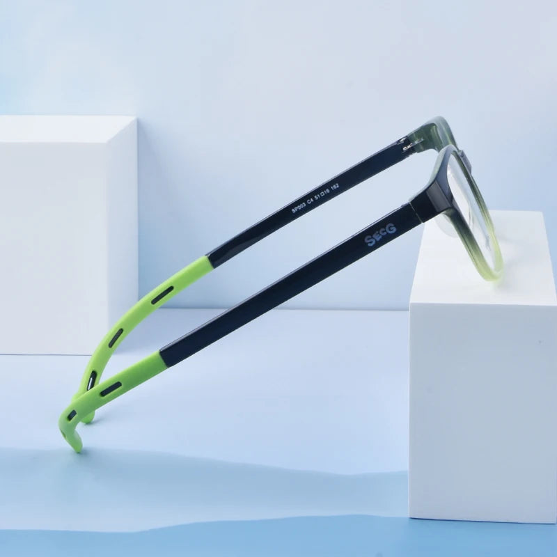 SECG Sports Children Glasses Silicone Optical Spectacle Ultralight Flexible Soft Glasses For Boys And Girls Students Myopia