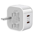 USB C Wall Charger Block 40W, 2-Pack Dual Port PD Power Delivery Fast Type C Charging Block Plug Adapter for iPhone 11/12/13/14/