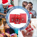 Plastic Rotating Hugging Bear Jewelry Box Romantic Cute Rose Bear Gifts Box with Soap Rose Jewelry Display