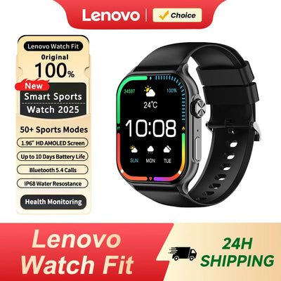 Lenovo Smart Watch 1.96" HD AMOLED Display Heart Rate | SAMAG