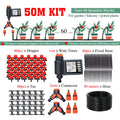 50-5M 1/4'' Hose Adjustable Drippers Automatic Watering Kit for Garden Greenhouse Home Outdoor Sprinkler Drip Irrigation System
