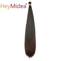 22-28Inch Straight Pony Hair Bundles Crochet Braids Hair Silky Colorful Synthetic Braiding Hair Ombre Synthetic Hair For Women