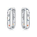 925 Sterling Silver Simple Gold U - shaped Earrings Jewelry Versatile Hoop For Women Fine Birthday Party - Visuel 15 | SAMAG