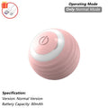 New Cat Interactive Ball Toy Automatic Rolling Ball Faux Tail Rechargeable Smart Pet Electric Toy Dog Cat Training Imitate Mouse