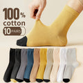 10 Pairs of 100% Cotton Socks, Men's Four Season Striped | SAMAG