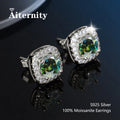 D VVS1 Moissanite Stud Earrings For Women Pass Diamond Tester Pen S925 Platinum Plating Moissanita With 2 Certificates