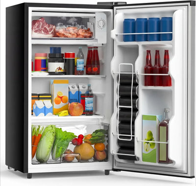 3.2 Cu.Ft Mini Fridge with Freezer, Single Door Compact | SAMAG