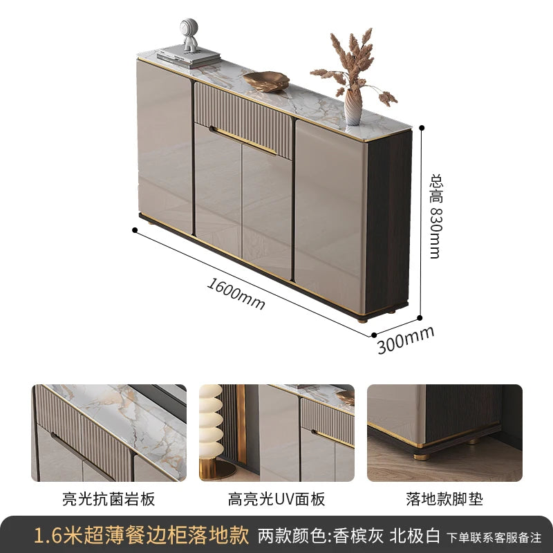 Water Proof Design Storage Cabinet Narrow Standing Kitchen Sideboard Cabinet Drawers Entryway Meuble De Rangements Decoration