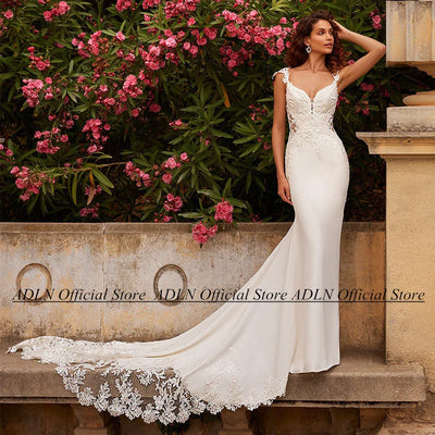 ADLN Vestido De Noiva Wedding Dress Mermaid Customized | SAMAG