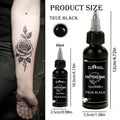 SUANGL 60ml Black Tattoo Ink Professional Tattoo Oil Ink Good Light Transmission Finely Ground Easy Shading Black Tattoo