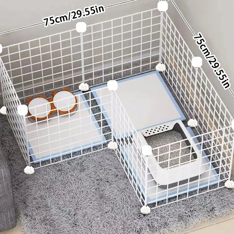 Dog Pen Indoor Fence Small Medium Dog Teddy Home Isolation Door Fence Pet Guardrail Cat Cage Rabbit Cage