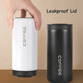 400ML Stainless Steel Coffee Thermos Bottle Thermal Mug Leakproof Car Vacuum Flasks Coffee Cup Travel Portable Insulated Bottles