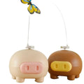 Electronic Interactive Cat Teasing Toys Electric Intelligent Automatic Rotate Cute Pig Funny Electric Rotating Butterfly Toys