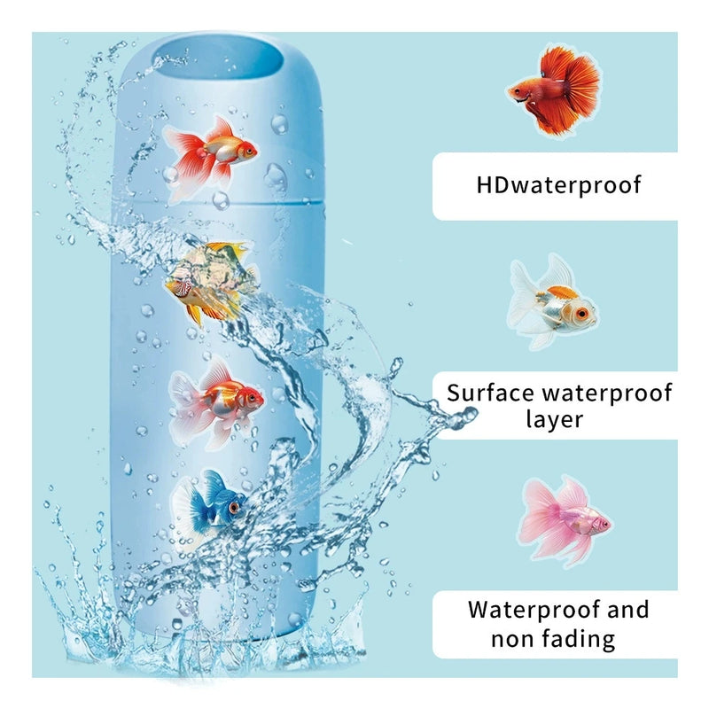 Cartoon Colorful Goldfish Stickers Waterproof Transparent - View 3 | SAMAG