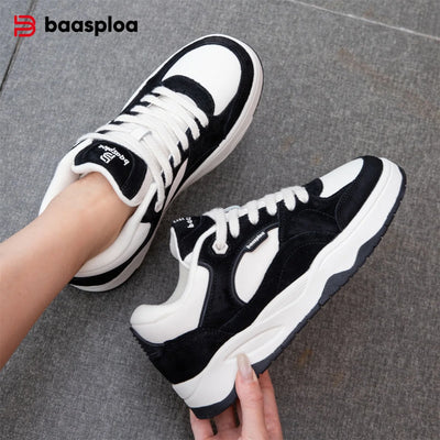 Baasploa Women Walking Shoes New Comfort Leather Casual | SAMAG