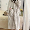 Coral velvet jacquard pajamas for women, winterized | SAMAG