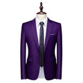 22 Color Men's Suit Jacket, Single Button V-neck Dress Coat Black Blue Red Slim Blazer Asian Size Terno Masculino, M-5XL 6XL