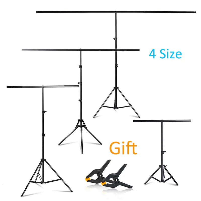 Photography Photo Studio T-Shape Backdrop Background Stand Frame Support System Kit For Video Chroma Key Green Screen With Stand