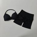 Yoga Set for Women, Fitness, Breathable, Quick Drying Training, Beautiful Back, Gathered Underwear, High Waist, Hip Lifting Shor