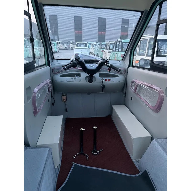 Customized 4-Wheel Mini Electric Car for Adults New Energy Vehicle 1000W 60V Voltage Closed Body 3000W Low Electric Tricycles