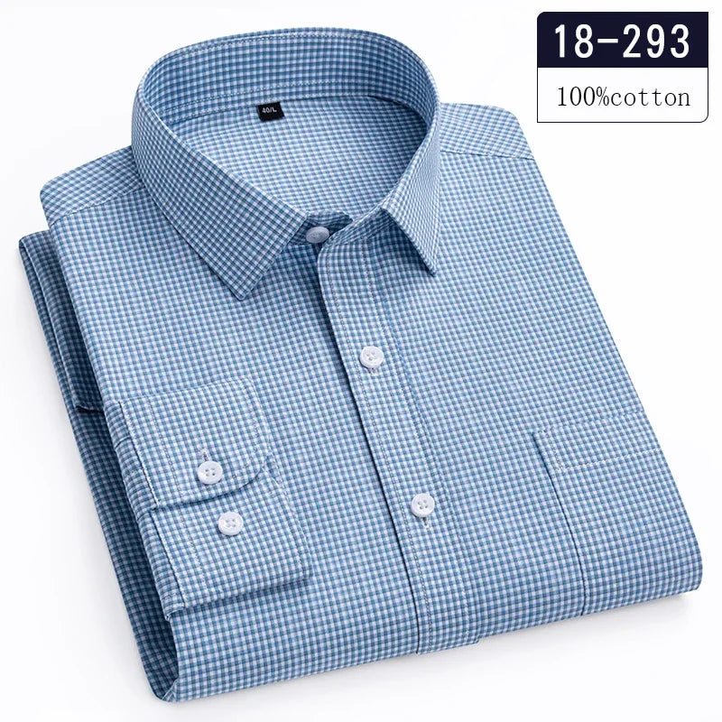 New in Shirt High-Quality 100% Cotton Long-Sleeve for Men | SAMAG