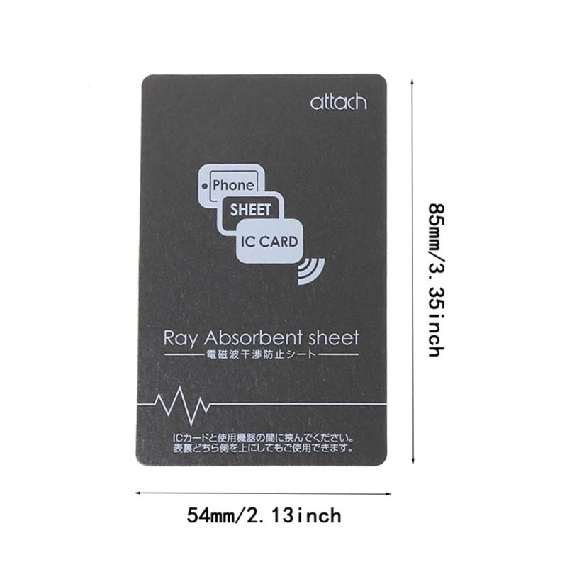 Grey Anti-Metal Magnetic NFC Sticker Paster For iPhone Cell Phone Bus Access Control Card IC Card Protection Supplies