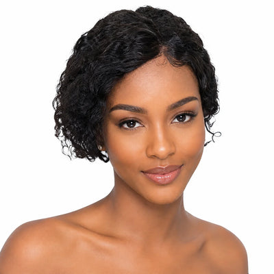 TIMOPOL Short Deep Wave Pixie Cut Lace Front Human Hair Wig HD Transparent Lace  Pre Plucked Hairline Short Curly Bob Wigs