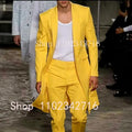 2025 New Summer Long Jacket Wedding Suits for Men White Trousers Groom Tuxedos Classic Lapel Man Blazer 2 Pieces Coat Pants Prom