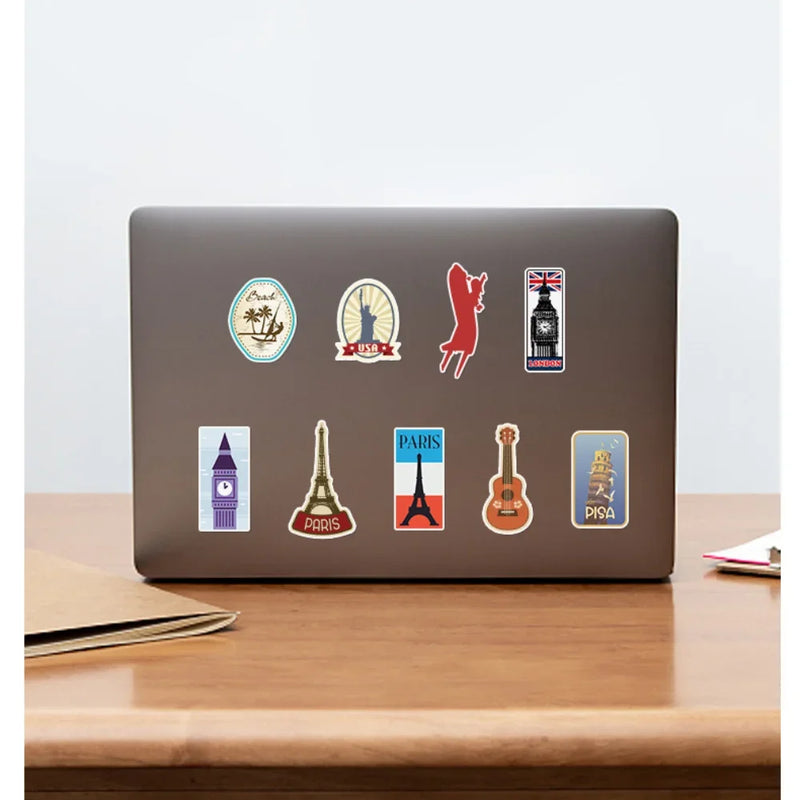 10/50/ World Landmark Stickers Graffiti for DIY Phone - View 6 | SAMAG