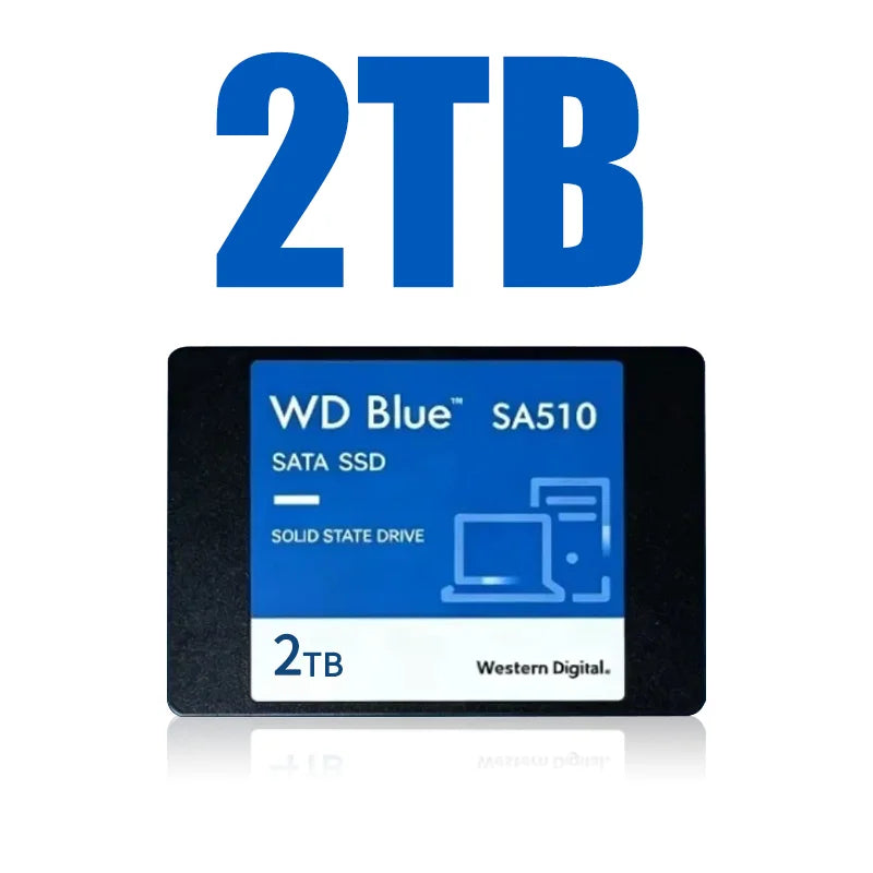 WD Blue SA510 2.5" SATA3 Internal SSD 1TB 2TB Original Western Digital Solid State Hard Drive For Notebook Desktop Computer