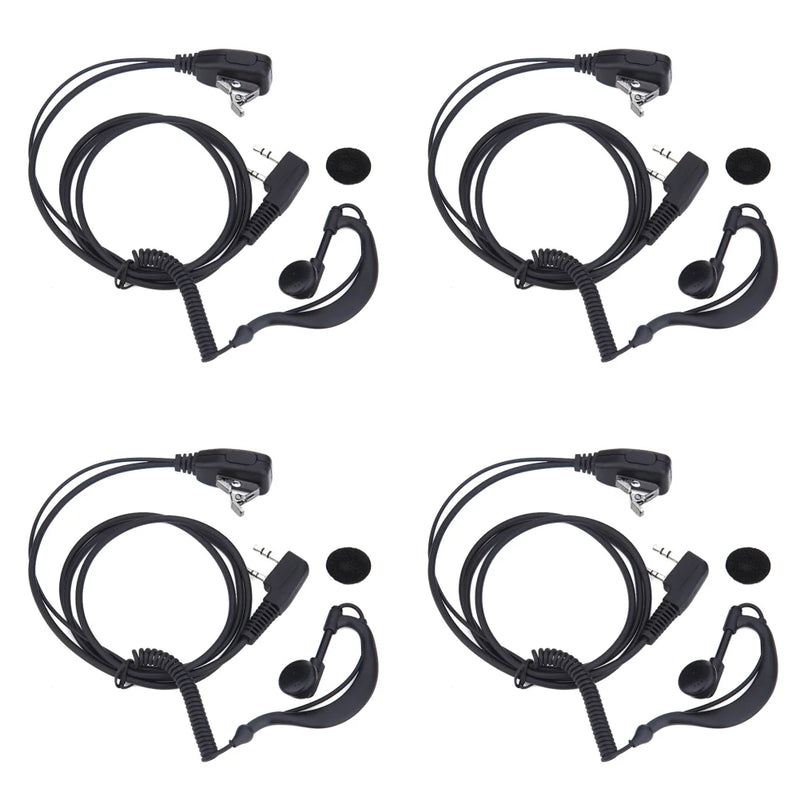 1-5PCS 2 Pin Walkie Talkie Headsets Earpiece Headset PTT MIC for BAOFENG 480 490 320 V6 V7 V8 658 520 530 999 888 777 666S 777S