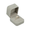 Huitan Velvet Box for Rings/Earrings/Necklaces/Bracelets Simple Classic Engagement Wedding Packaging - Visuel 15 | SAMAG
