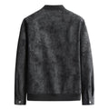 Big Size 8XL Suede Leather Jacket Men Cotton Padded Coat Motorcycle Male Oversize College Large Plus Winter Zipper Windbreaker