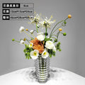 Elegant Artificial Flower Vase Set Home Office Decor Flower Arrangements Model Room Display