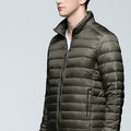 2026 Royal Blue Hooded Parkas Men's Zipper Control Winter Jacket Fashion Hot Sale Jaqueta Plus Size S-5XL Lightweight Warm Coats
