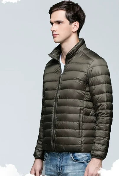 2026 Royal Blue Hooded Parkas Men's Zipper Control Winter Jacket Fashion Hot Sale Jaqueta Plus Size S-5XL Lightweight Warm Coats