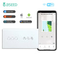 BSEED Wifi Light Switch 1/2/3Gang 1/2/3Way With Smart Roller Shutter Switch Touch Blind Switch Tuya Smart Life Wireless Control