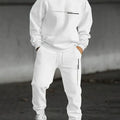 The new men's set for Spring and Autumn features a casual fashionable soft and comfortable 3D letter pattern - View 6 | SAMAG