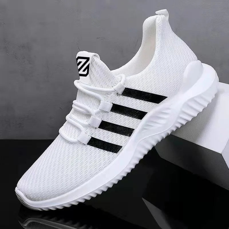 New 2025 Men's Sports Shoes Comfortable Casual Fashionable Breathable Low Top Flat Heel Lace-Up Running Shoes for Men