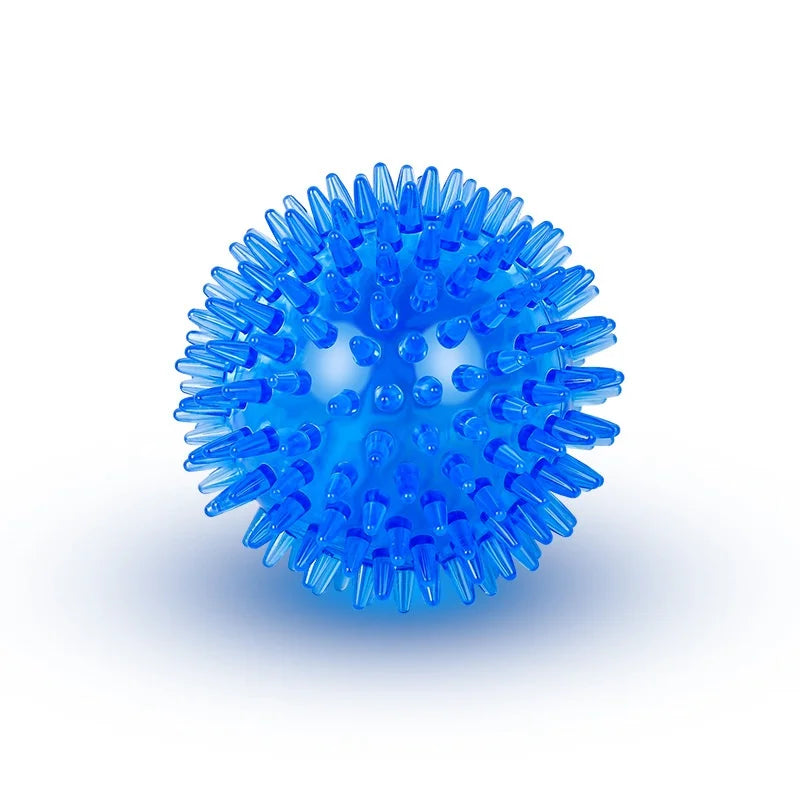 Pet Toy Ball for Cats And Dogs - Sounding Tooth Cleaning Chew Ball Training Teeth Accessories Thornless Chewing Toy for Puppy